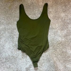 Olive green body suit